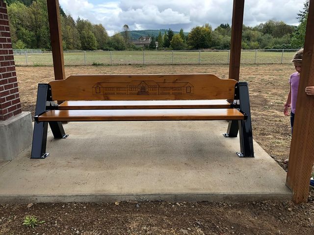 Washington Grade School Memorial Bench