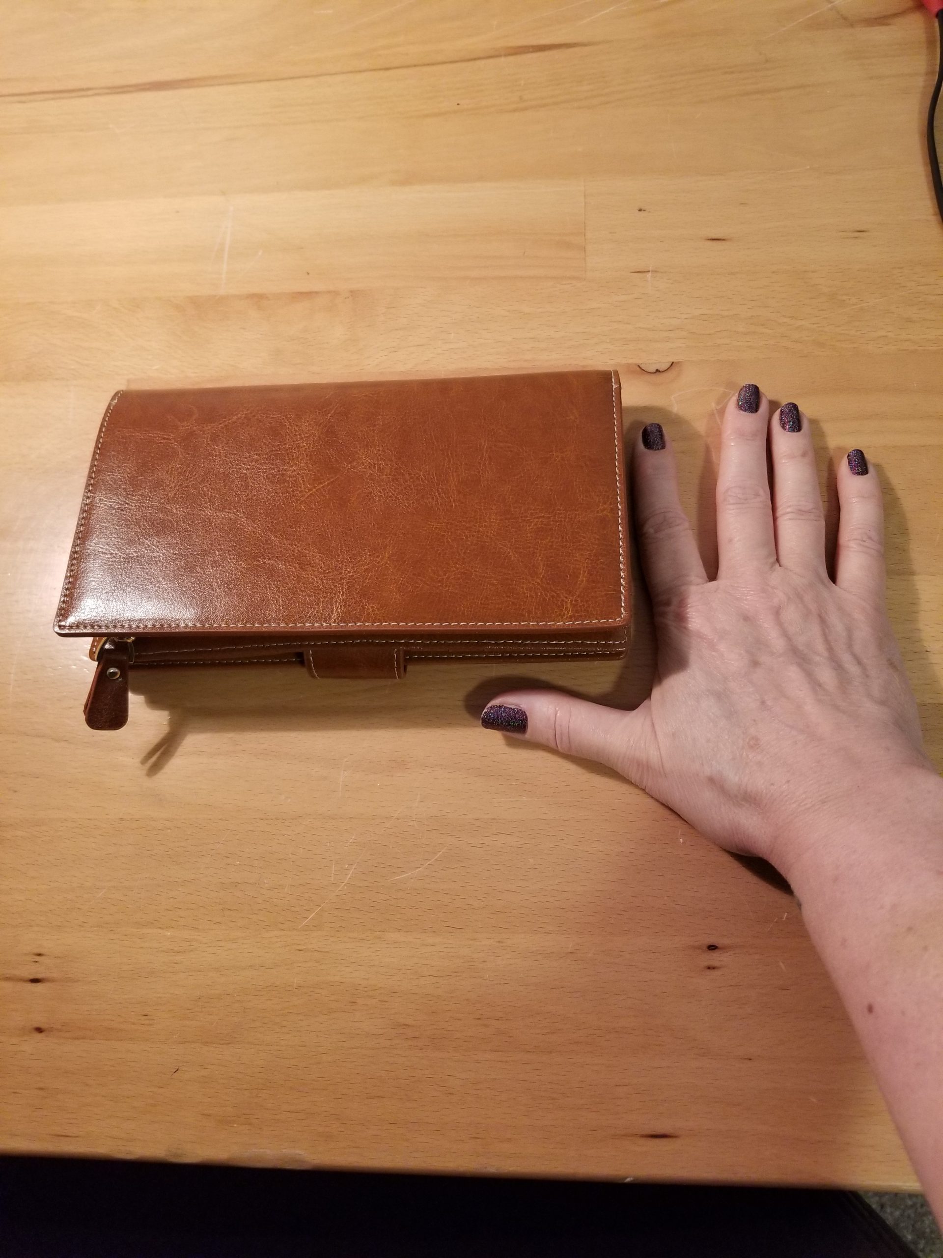 Back Side of First Wallet - Wrong Type of Leather